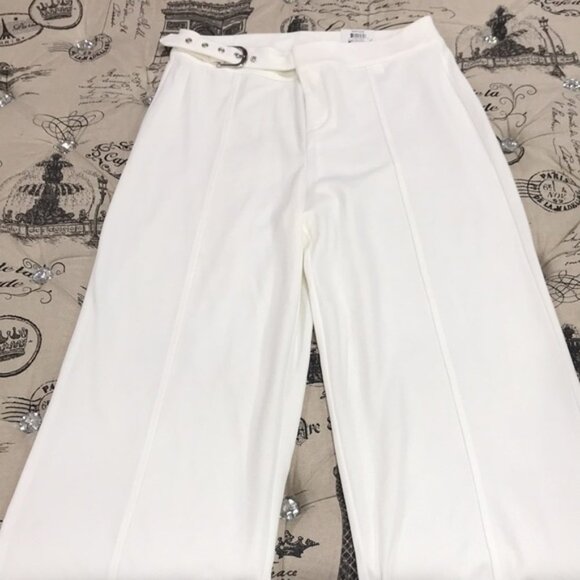 Inc Side-Belt Wide-Leg Pants - Picture 3 of 6